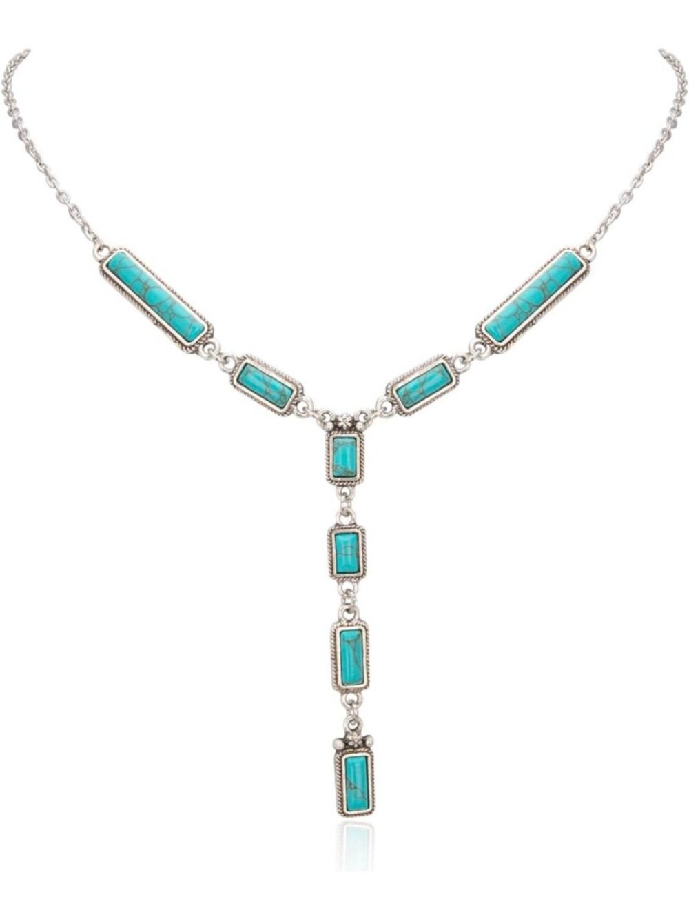 Rustic Western Turquoise Necklace for Women | Vintage Cowgirl Jewelry Accessory